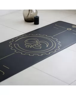 Коврик для йоги — Movement Art Grey Gold, с уроками Культура Движения